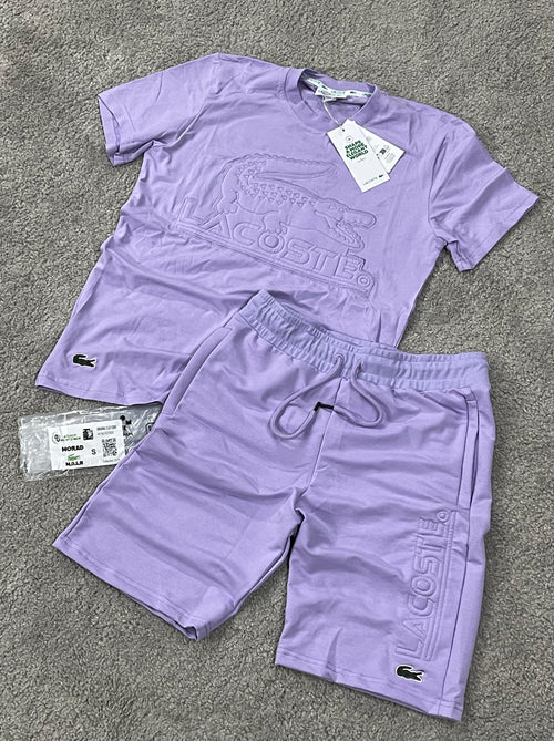 Conjunto Lacoste (Morado)